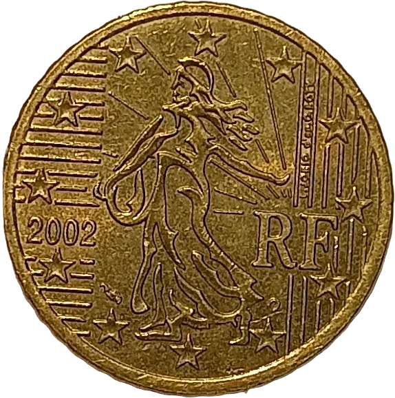 ユーロ硬貨（2002・フランス国別面）