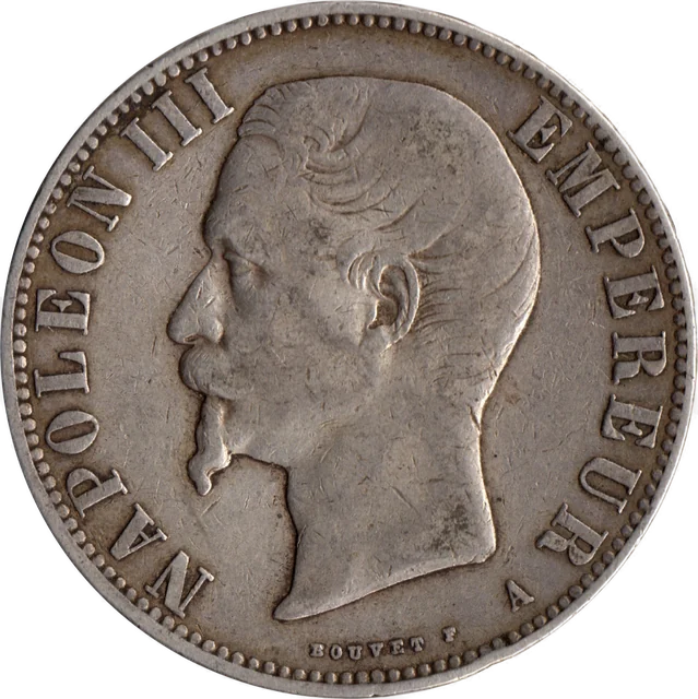 ナポレオン三世の五フラン銀貨