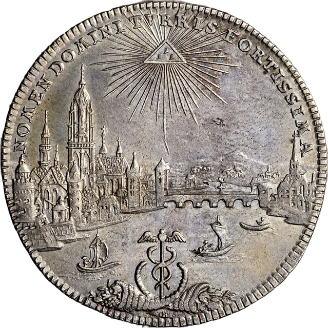 帝国自由都市フランクフルト 一ターラー 一七七二年（裏）