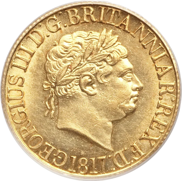 ジョージ三世 ソブリン金貨 一八一七年（表裏別ファイル）