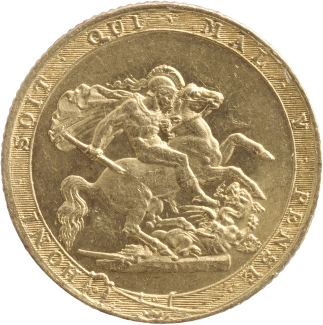 ジョージ三世 ソブリン金貨 一八一七年（メトロポリタン美術館）（裏）