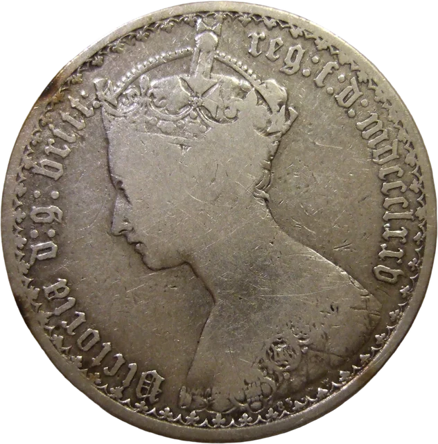 英国 ゴシック・フローリン銀貨 一八七五年（ヴィクトリア）