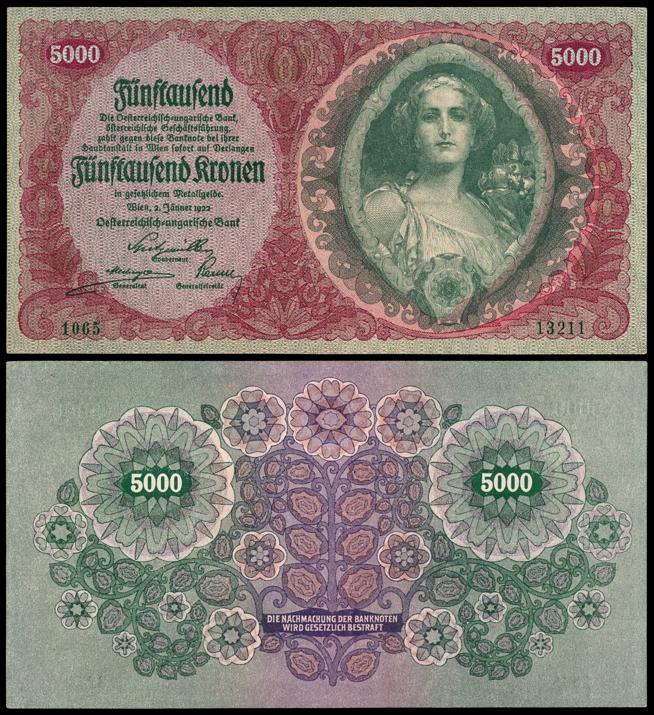 5000クローネ紙幣（1922年）